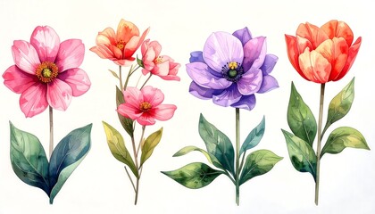 Colorful floral illustration