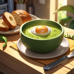 vegetable soup with egg