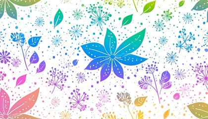 Colorful floral pattern