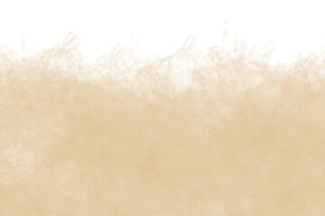 Abstract beige watercolor background texture isolated on transparent background