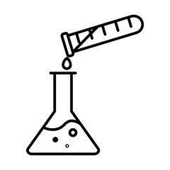 experiment line icon