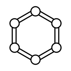 Molecular line icon