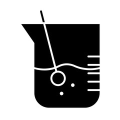 beaker glyph icon