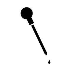 pipette glyph icon