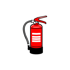 small fire extinguisher vector illustration