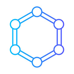 Molecular gradient icon