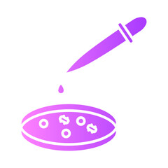 bacteria gradient icon