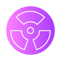 radioactive gradient icon
