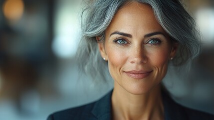 Professional Headshot Portrait of Confident Mature Hispanic Leader with Strong Expression and Business Appearance