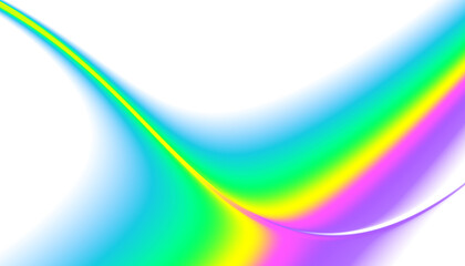 Rainbow icon. Shape arch realistic isolated on white transparent background. Colorful light and bright design element. Symbol of rain, sky