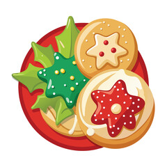 Fototapeta premium Christmas gingerbread and holiday cookies