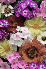 Vibrantly colored bouquet displaying a variety of fresh flowers