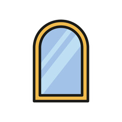 mirror icon vector design template