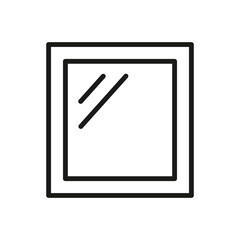 mirror icon vector design template