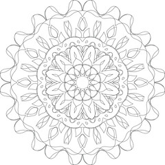 Silhouette flower art with black color