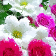 Various oil paintings, flowers, roses, peonies, landscapes, sailboats, the sea, moonlight, chrysanthemums, forests, butterflies, birds, lakes, cottages