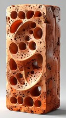 Fototapeta premium Abstract brick sculpture