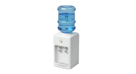 Water Cooler Dispenser with Transparent Blue Bottle