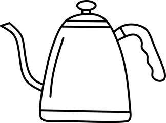 simple coffee making equipment icons