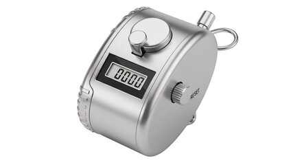 Handheld Tally Counter Digital Readout Isolated transparent background