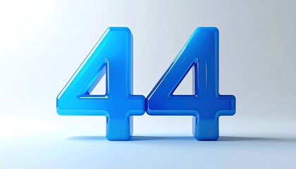 3D rendered numbers