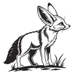 vector illustration of a wolf