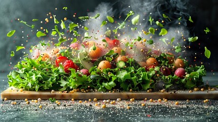 Fresh Healthy Food Selection with Nutritious Fruits Vegetables Nuts and Wholesome Ingredients for Clean Eating