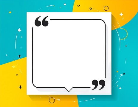 Colorful quote box design