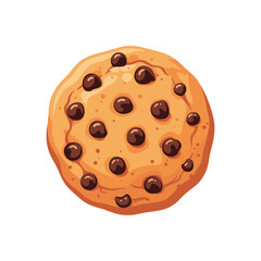 Cookie biscuit icon logo flat vector design