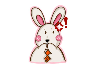 A little bunny are shock mode 