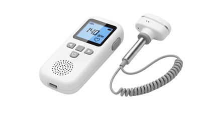 Portable Fetal Doppler Monitor for Home Use Transparent Background