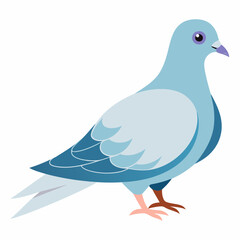 Pigeon volant dans les bois