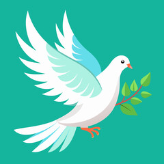 Pigeon volant dans les bois