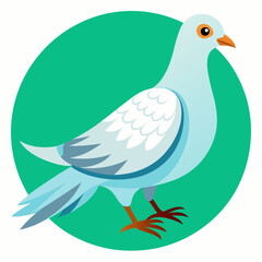 Pigeon volant dans les bois