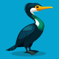 Cormoran déployant ses ailes pour sécher