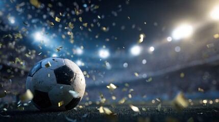 soccer ball with world map