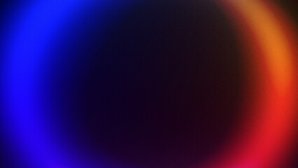 Abstract blurry colorful glow effect digital art with blue orange red hues
