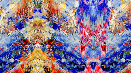 Abstract art background . Hand painting artwork on canvas .