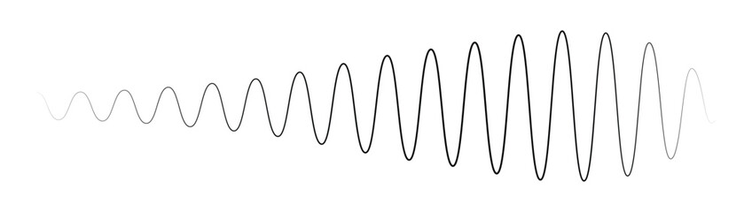 Podcast sound waves set. Waveform pattern for music player, podcast, voise message, music app. Audio wave icon. Equalizer template. Vector illustration isolated on white background