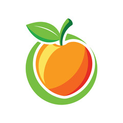 Orange fruit logo