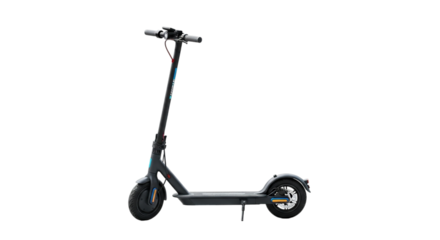 Modern electric scooter isolated on transparent background for urban transportation solution