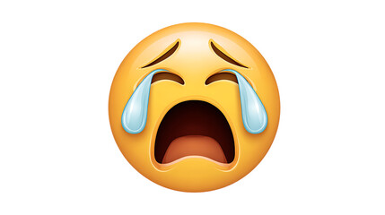 emoyji with angry face on white background