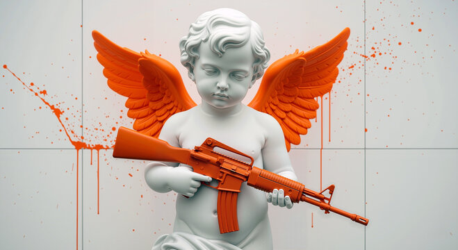 Cherub in Combat: When Innocence Takes Up a Gun