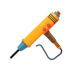 isolated soldering iron on white background