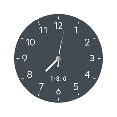 clock isolated on white background