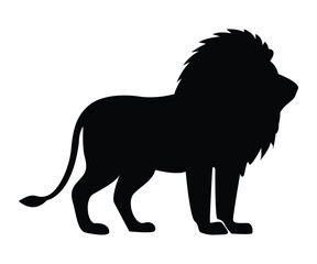 Lion Silhouette Vector Logo Strength Majesty