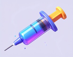 3D stylized syringe