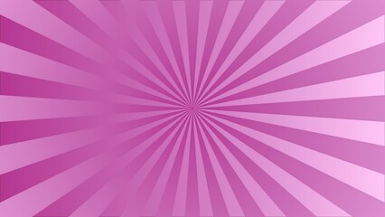 Abstract radial burst of pink and purple light rays emanating from a central point creating a vibrant and energetic background pattern
