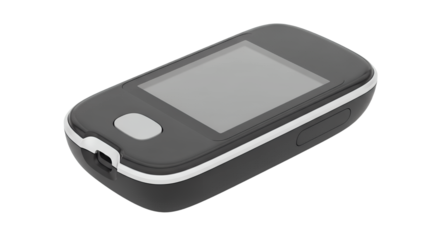 Portable digital health monitor device transparent background