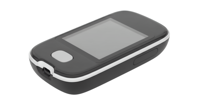 Portable digital health monitor device transparent background